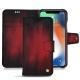 Lederschutzhülle Apple iPhone Xr - Rouge Patine