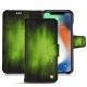 Housse cuir Apple iPhone Xr - Vert Patine
