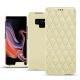 Samsung Galaxy Note9 leather case - Ivoire - Couture ( Sleek P C12 - White ) 