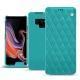 Housse cuir Samsung Galaxy Note9 - Bleu fluo - Couture