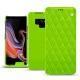 Capa em pele Samsung Galaxy Note9 - Vert fluo - Couture