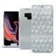 Samsung Galaxy Note9 leather case - Platinium - Couture