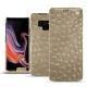 Samsung Galaxy Note9 leather case - Autruche desert