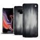Housse cuir Samsung Galaxy Note9 - Gris Patine