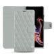Capa em pele Samsung Galaxy Note9 - Gris - Couture ( Nappa - Pantone W428C ) 