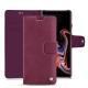 Samsung Galaxy Note9 leather case - Prune vintage ( Pantone 512C ) 