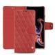 Housse cuir Samsung Galaxy Note9 - Cerise vintage - Couture