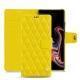 硬质真皮保护套 Samsung Galaxy Note9 - Jaune fluo - Couture