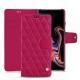 Housse cuir Samsung Galaxy Note9 - Rose fluo - Couture