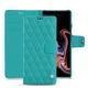 Capa em pele Samsung Galaxy Note9 - Bleu fluo - Couture