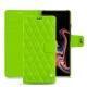 Lederschutzhülle Samsung Galaxy Note9 - Vert fluo - Couture