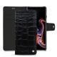 Housse cuir Samsung Galaxy Note9 - Crocodile nero