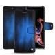Samsung Galaxy Note9 leather case - Bleu Patine