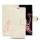 Samsung Galaxy Note9 leather case - Blanc escumo