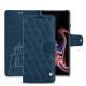 Samsung Galaxy Note9 leather case - Blu mediterran - Couture