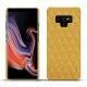 Coque cuir Samsung Galaxy Note9 - Mimosa - Couture ( Pantone 141C ) 