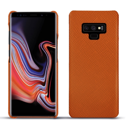 가죽 커버 Samsung Galaxy Note9Orange vibrant ( Pantone #e36b39 ) 