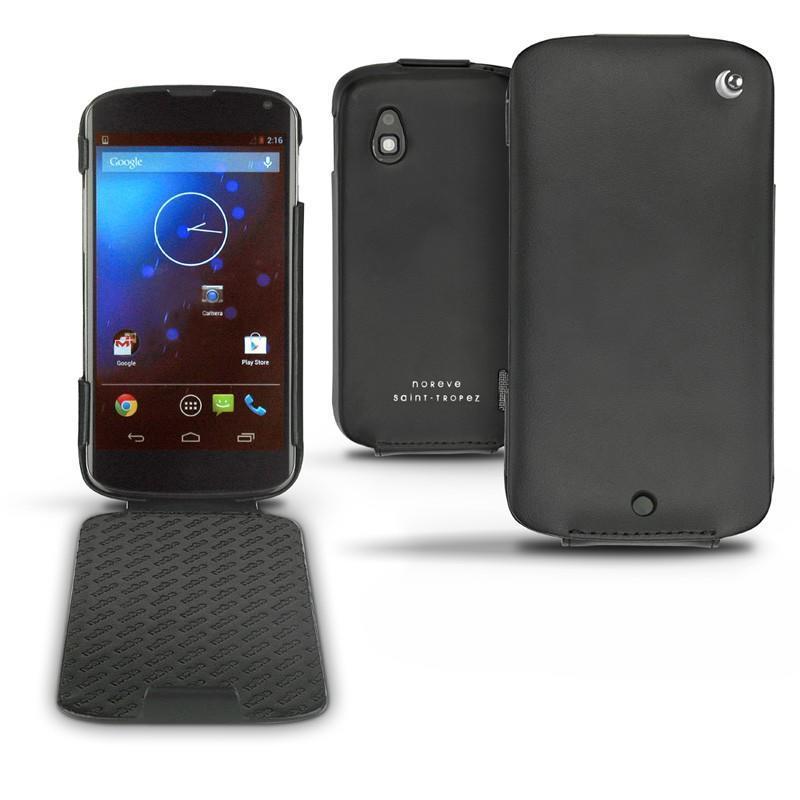 レザーケース LG Google Nexus 4  - Noir ( Nappa - Black ) 