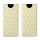 Funda de piel Samsung Galaxy Note8 - Ivoire - Couture ( Sleek P C12 - White ) 