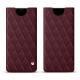Pochette cuir Samsung Galaxy Note8 - Lie de vin - Couture ( Pantone 5115C ) 