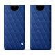 Capa em pele Samsung Galaxy Note9 - Bleu océan - Couture ( Nappa - Pantone 293C ) 