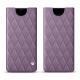 Samsung Galaxy Note9 leather pouch - Lilas - Couture ( Nappa - Pantone 2645U ) 