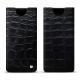 Pochette cuir Samsung Galaxy Note9 - Crocodile nero