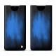 Samsung Galaxy Note9 leather pouch - Bleu Patine