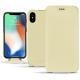 Apple iPhone Xs Max leather case - Beige PU