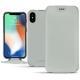 Custodia in pelle Apple iPhone Xs Max - Gris PU
