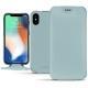 レザーケース AApple iPhone Xs Max - Bleu Ciel PU