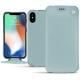 Lederschutzhülle Apple iPhone Xs Max - Bleu ciel ( Nappa - Pantone 277C ) 