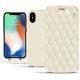 硬质真皮保护套 Apple iPhone Xs Max - Blanc - Couture ( Bologna - White ) 