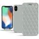 Funda de piel Apple iPhone Xs Max - Gris - Couture ( Nappa - Pantone W428C ) 