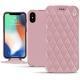 レザーケース AApple iPhone Xs Max - Rose - Couture ( Nappa - Pantone 2365C ) 