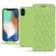 Housse cuir Apple iPhone Xs Max - Vert olive - Couture ( Nappa - Pantone 578U ) 