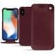 Apple iPhone Xs Max leather case - Lie de vin ( Pantone 5115C ) 