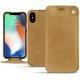 Housse cuir Apple iPhone Xs Max - Sable vintage ( Roughtcut - Gaucho#57254 ) 