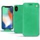 Lederschutzhülle Apple iPhone Xs Max - Menthe vintage ( Pantone 562C ) 