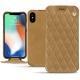 Housse cuir Apple iPhone Xs Max - Sable vintage - Couture