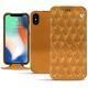 Housse cuir Apple iPhone Xs Max - Or Maïa - Couture