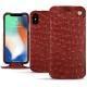 Housse cuir Apple iPhone Xs Max - Autruche ciliegia