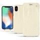 Apple iPhone Xs Max leather case - Crocodile milk