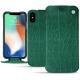 Funda de piel Apple iPhone Xs Max - Crocodile pino