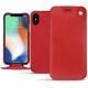 Apple iPhone Xs Max leather case - Rouge troupelenc