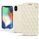 レザーケース AApple iPhone Xs Max - Blanc escumo - Couture