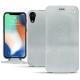 レザーケース Apple iPhone Xr - Platinium ( Pantone 877C ) 