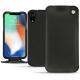 レザーケース Apple iPhone Xr - Noir ( Nappa - Black ) 