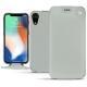 Custodia in pelle Apple iPhone Xr - Gris ( Nappa - Pantone W428C ) 