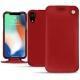レザーケース Apple iPhone Xr - Rouge ( Nappa - Pantone 199C ) 